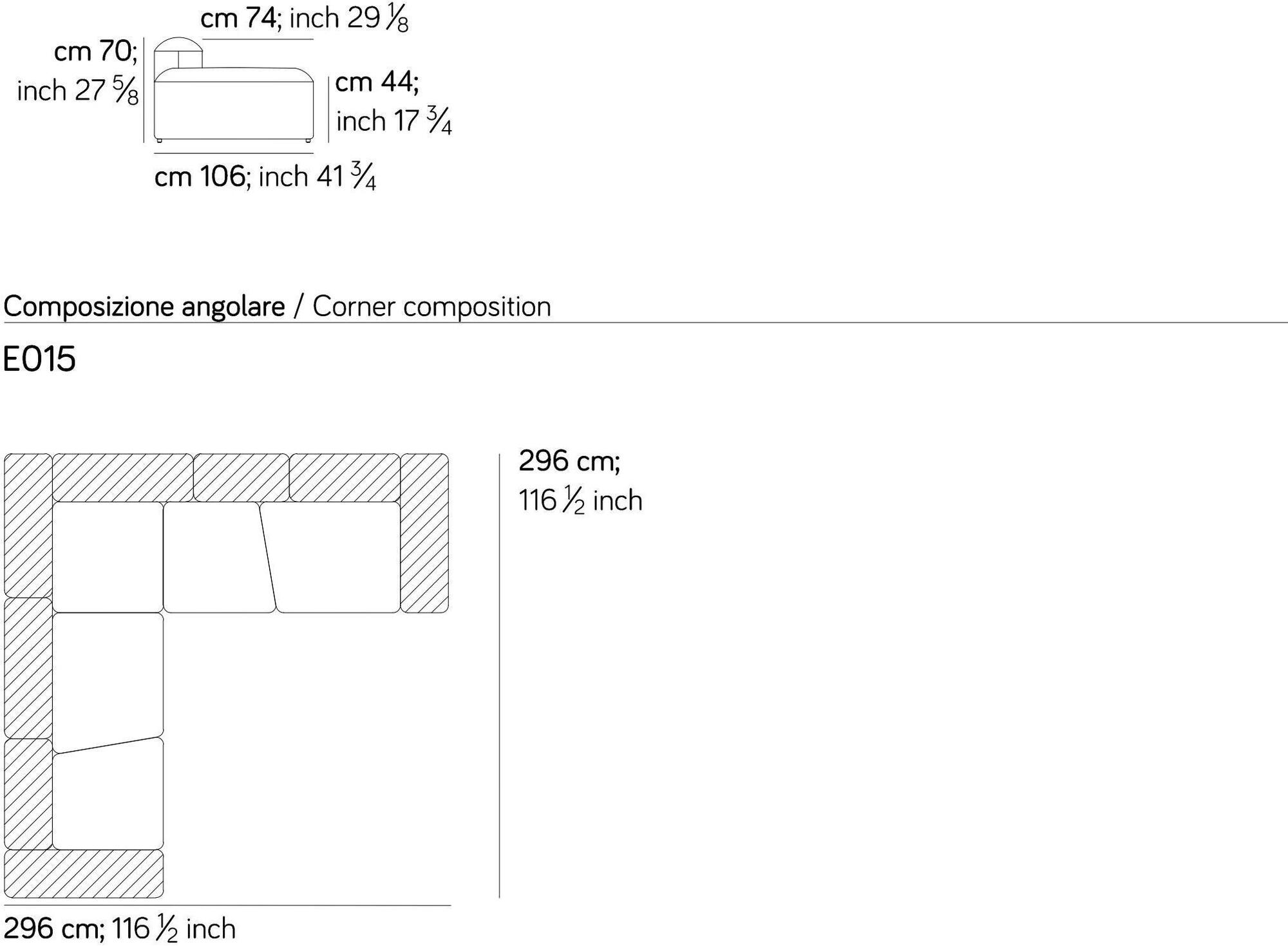 AMURA 3-х местный модульный диван Lapis Am001.060 - Вид №10