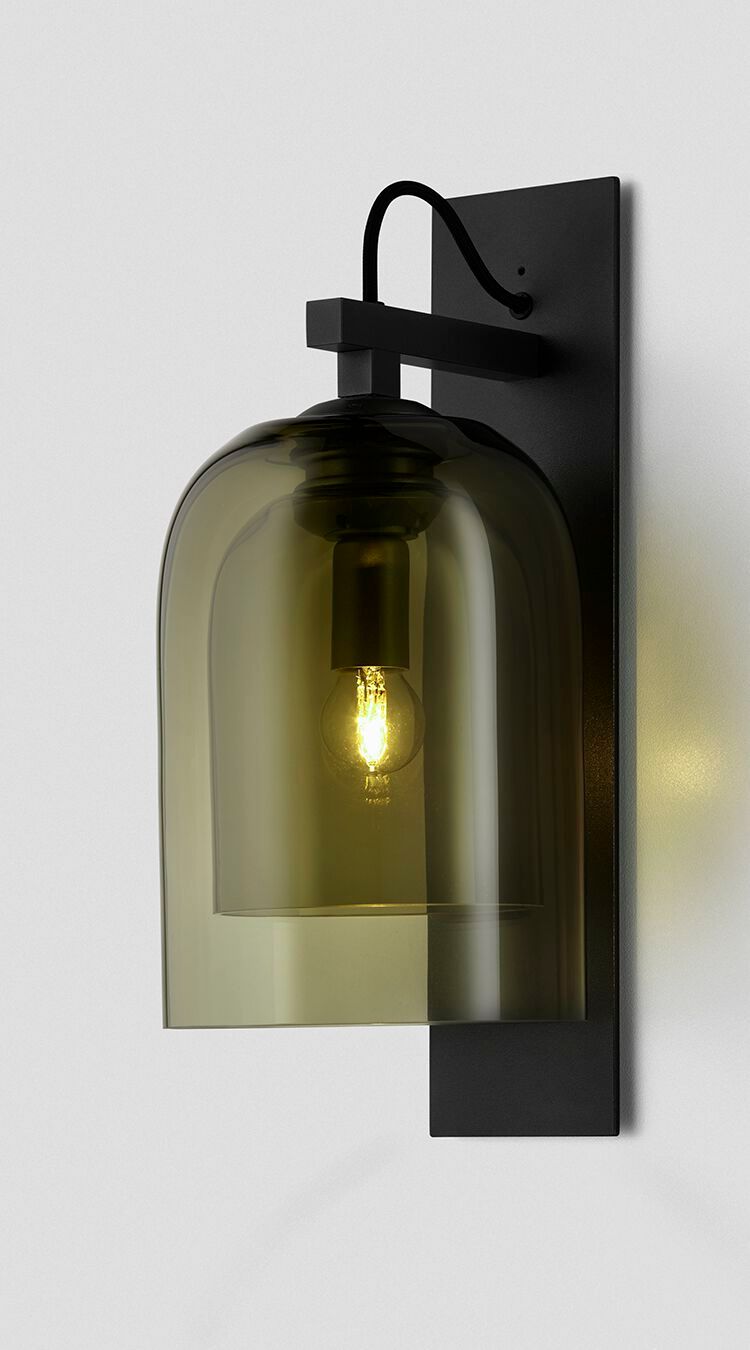 Стальной и стеклянный настенный светильник Articolo Studios Lumi ARCH-00018144 - Вид №2