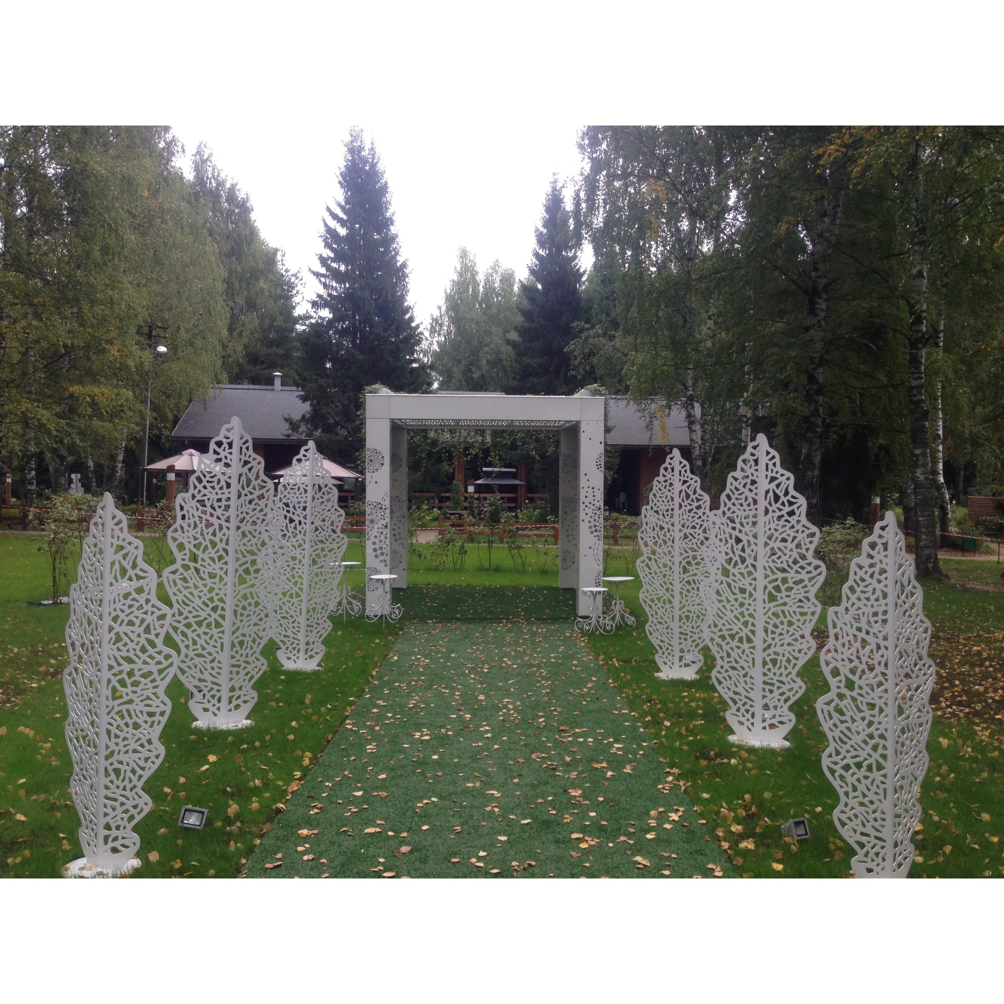 82245713 Садовая скульптура Leaf 90 см Santreyd  - Вид №4