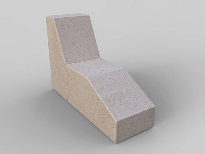 Manufatti Viscio Реконструированное уличное сиденье из камня Modula sun-id-1491985 - Вид №1