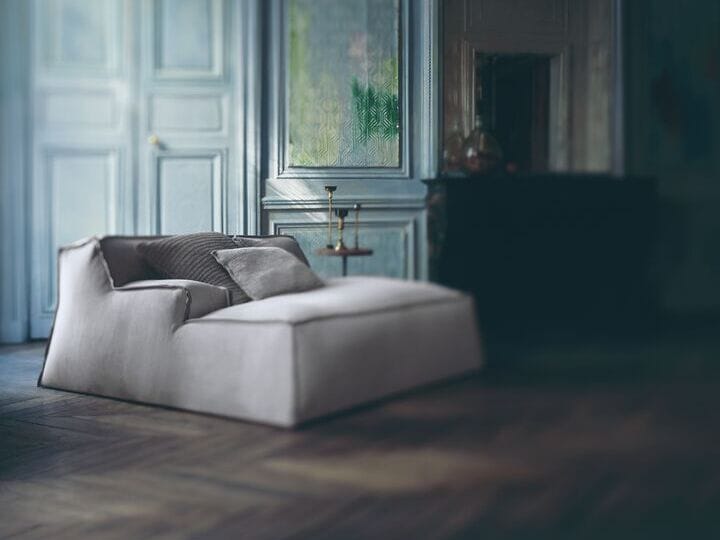 Кожаный Dormeuse с подлокотниками Baxter Дамаск ARCH-00016508