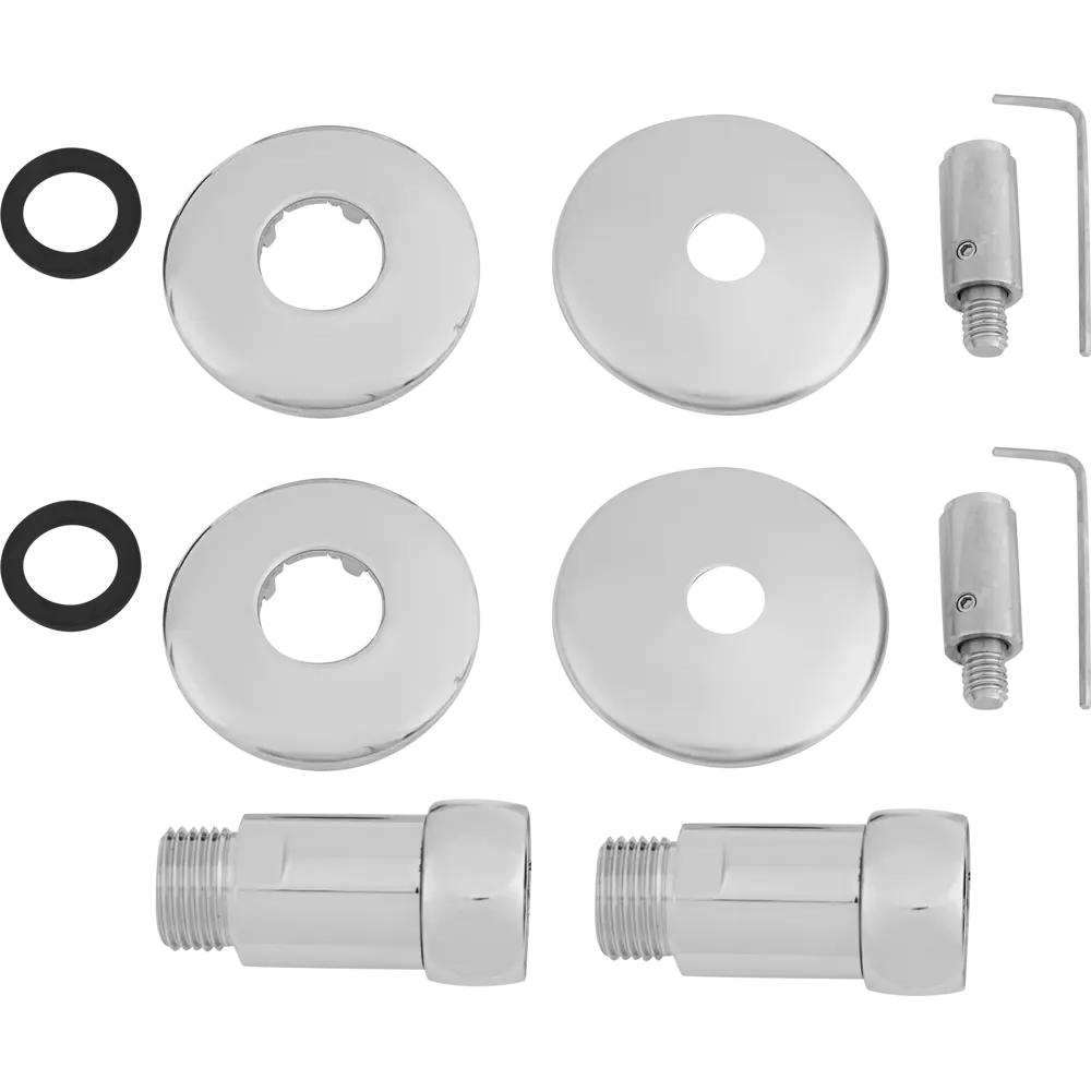 Полотенцесушитель водяной с полкой Вармо Сатурн П4 50x45 см 1" нержавеющая сталь STLM-2097424 - Вид №3