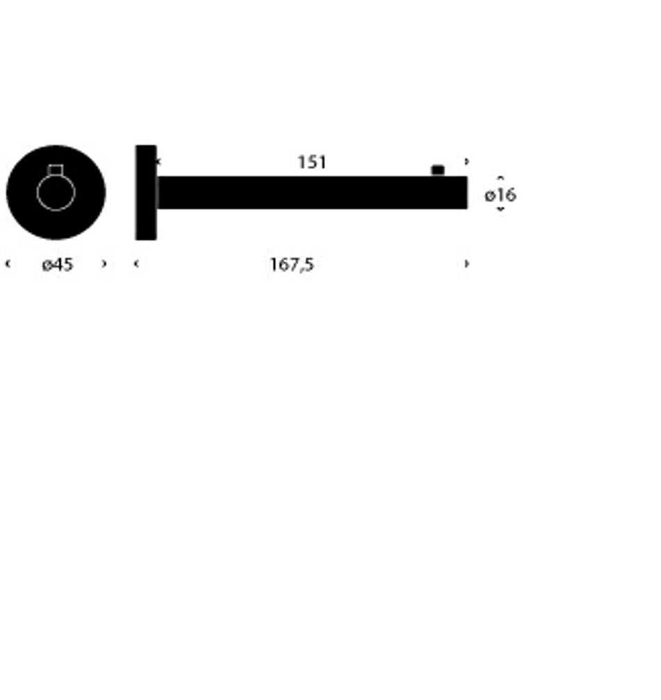 FROST Кронштейн для полки 1 » матовый Нержавеющая сталь Матовый N1115  - Вид №1
