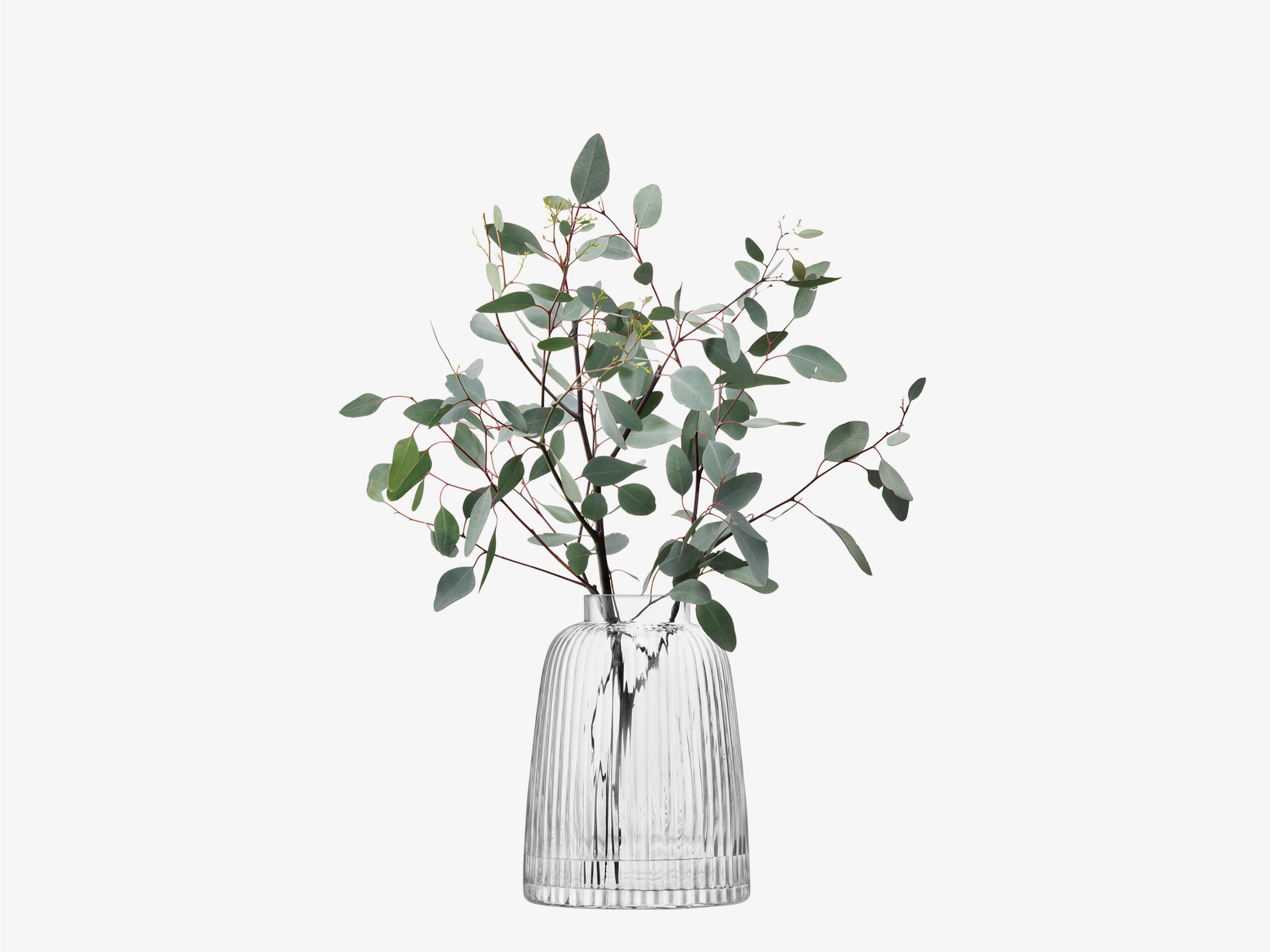 Круглая выдувная стеклянная ваза-H26cm LSA Pleat ARCH-00042747