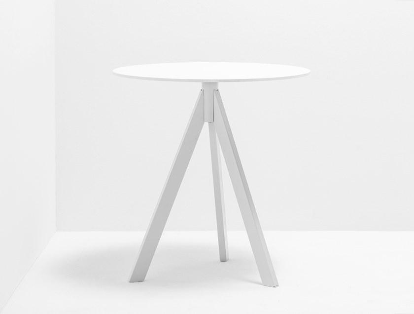 Pedrali Квадратный круглый стальной стол на контракт Arki-base Ark3 - Вид №1