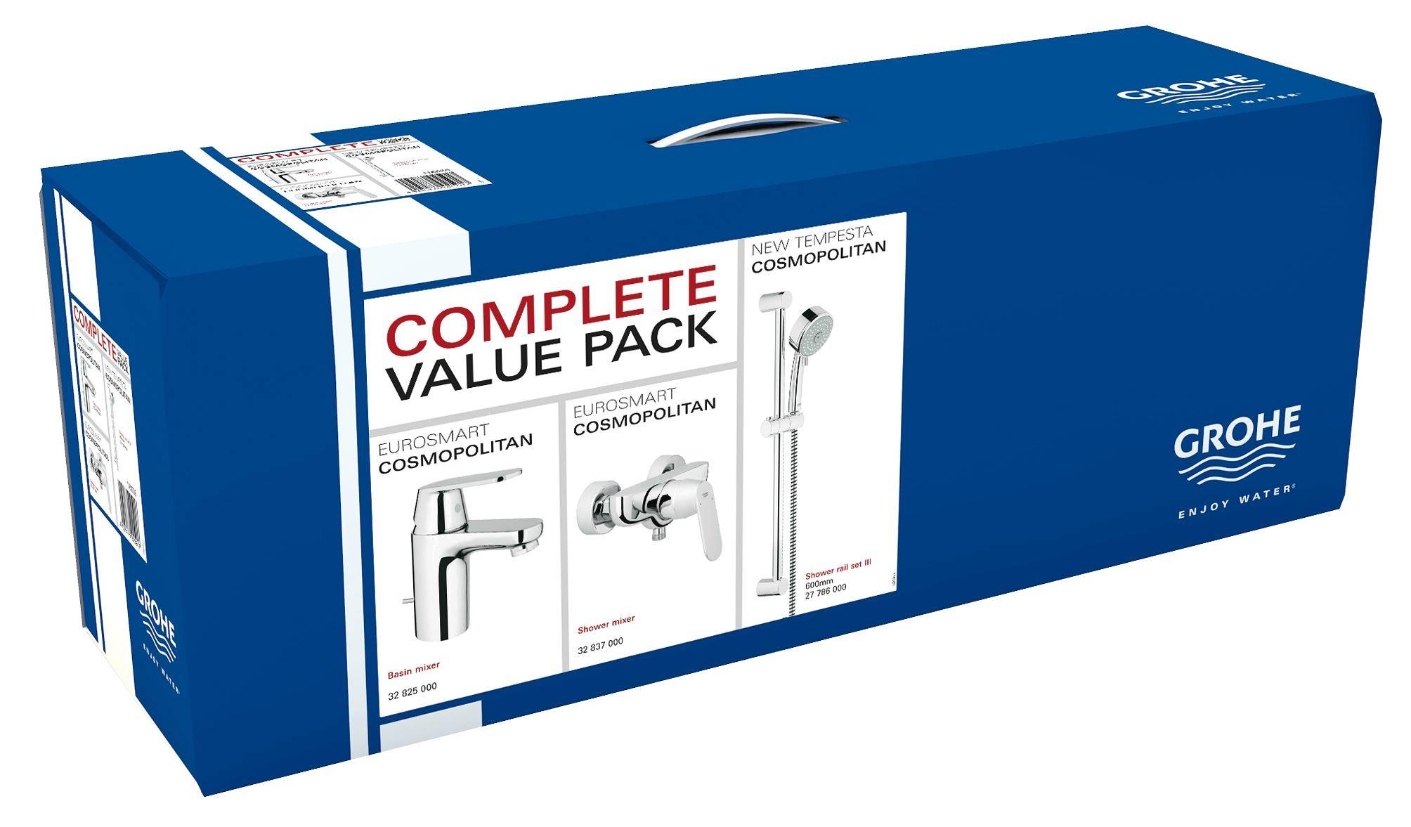 116939 Набор смесителей Grohe Eurosmart хром - Вид №3