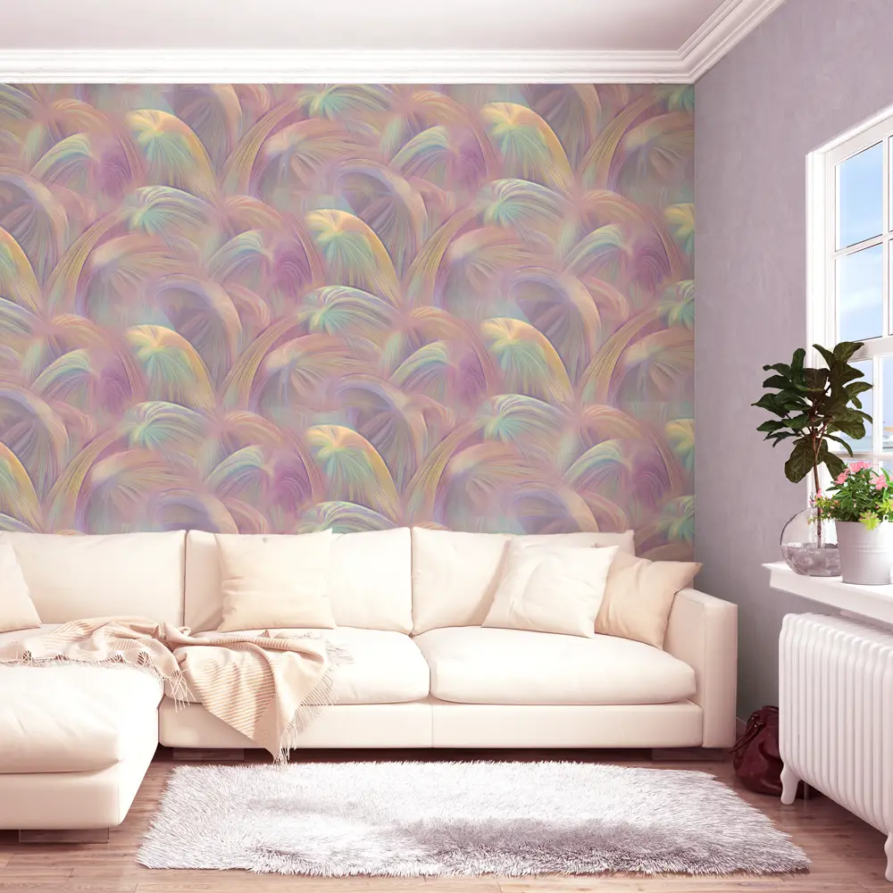 Обои флизелиновые Malex Design «Комета 8» сиреневые 1.06 м 4121-8 82664255 STLM-2140952 МОСКОВСКАЯ ОБОЙНАЯ ФАБРИКА КосмоКомета - Вид №3