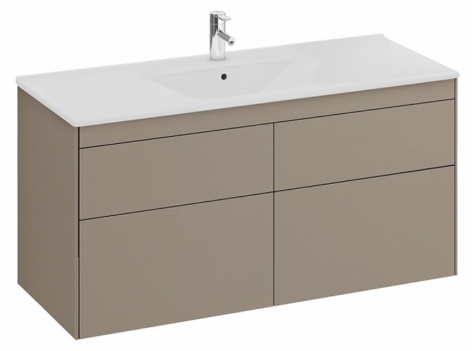 47425 Напольный шкаф IFO Sense для тонкой раковины с четырьмя ящиками, Ш = 1200 мм, Ш1 = 1210 мм, белый - Вид №6