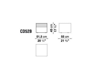 Прямоугольная тумбочка с ящиками B&B Italia гайка ARCH-00020726 - Вид №1