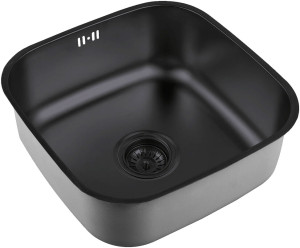 Мойка кухонная ZorG Inox SZR 4040 GRAFIT из нержавеющей стали, графит