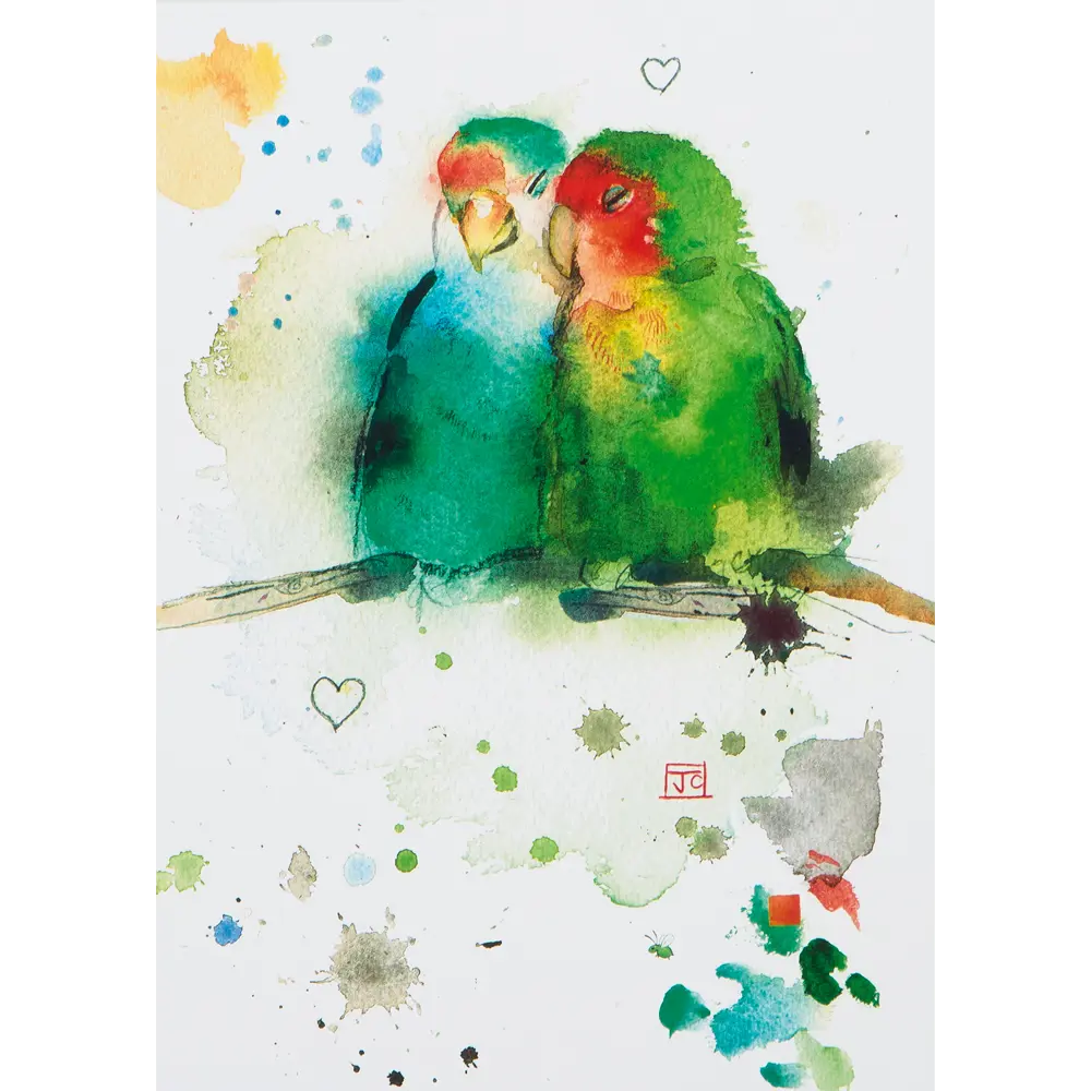 Постер «Попугаи акварель» 21x29.7 см 82481353 STLM-2110414 Santreyd 