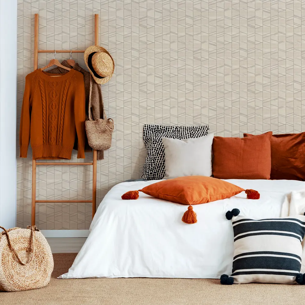 Обои флизелиновые Vog Collection Ингрид бежевые 1.06 м VV71557-12 STLM-2108640 - Вид №2