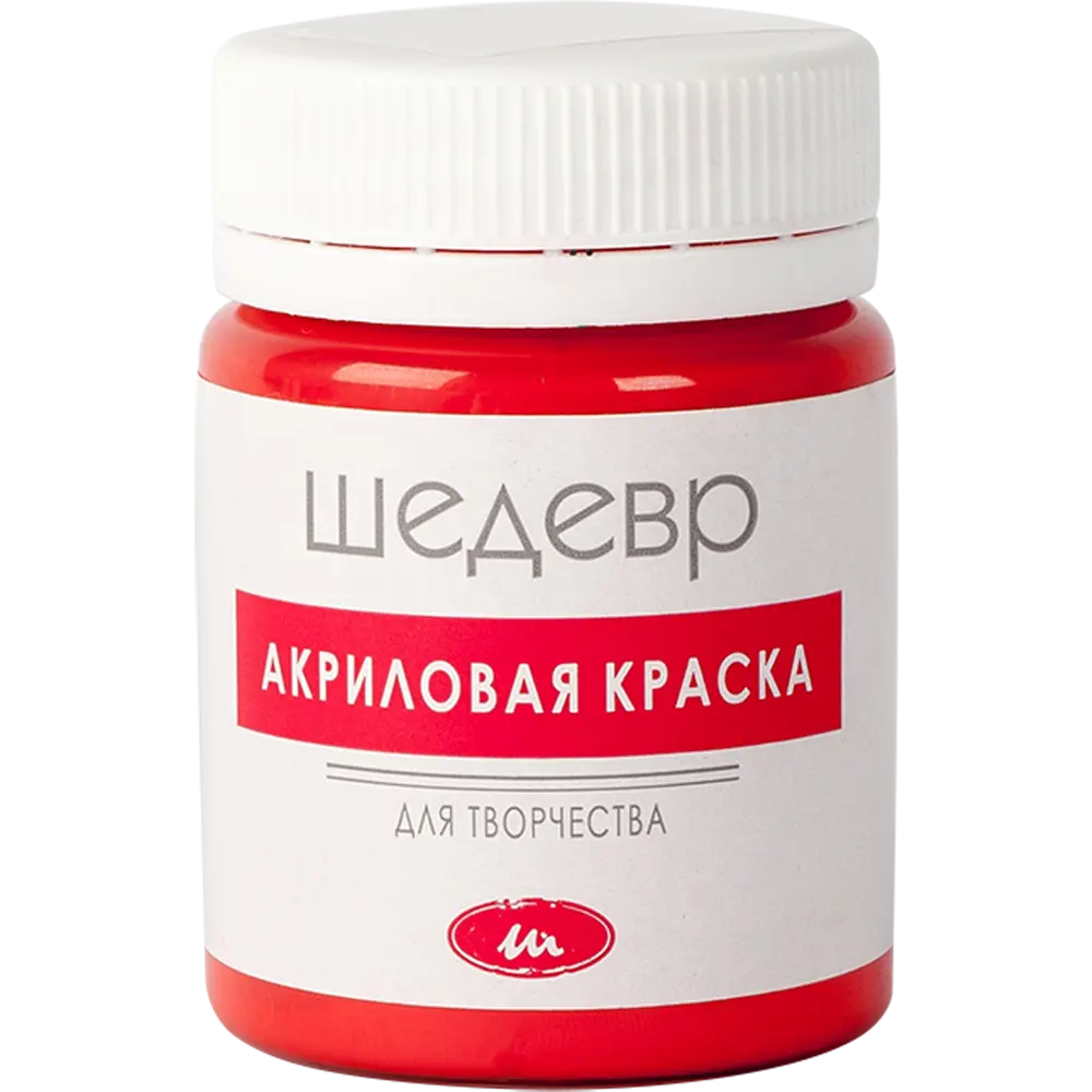 Краска акриловая Шедевр глянцевая цвет красный 60 г 82240953 STLM-2002115  - Вид №1