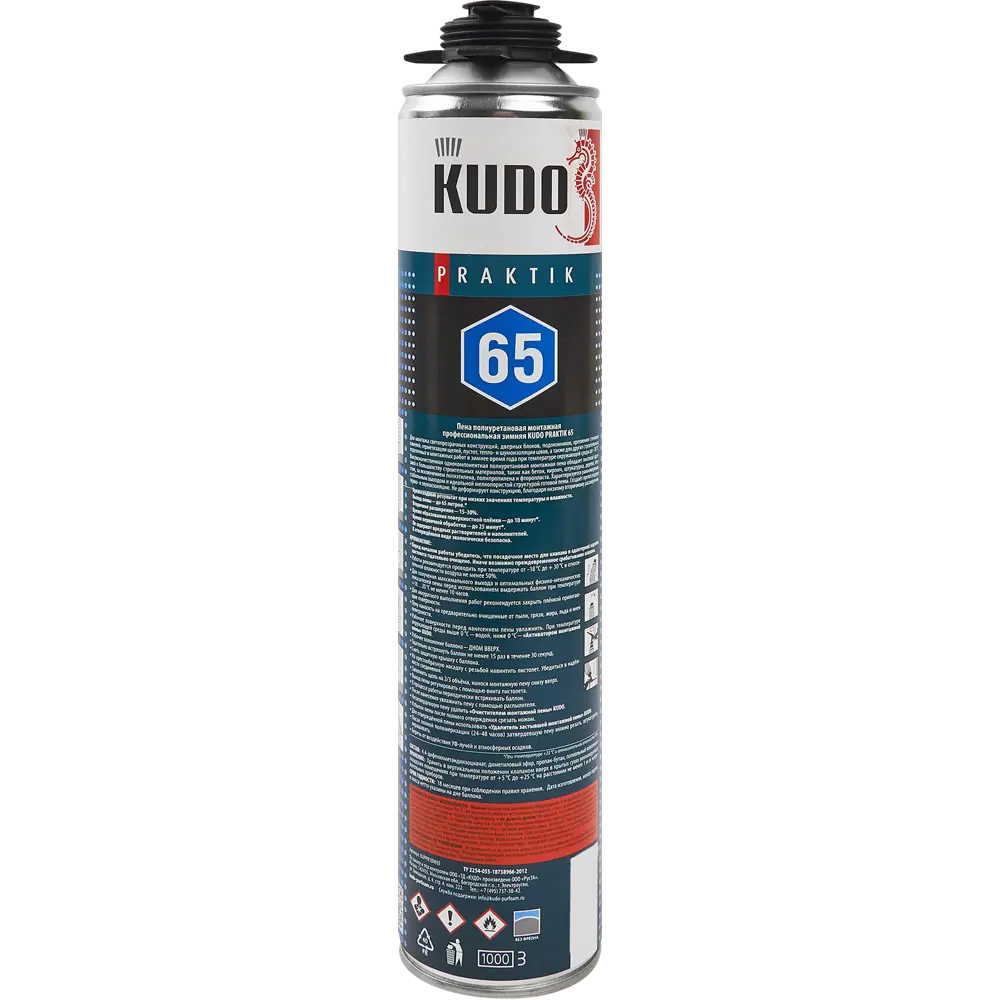 Пена монтажная профессиональная Kudo Praktik 65 зимняя STLM-2008617 - Вид №2