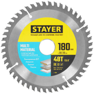 Диск пильный STAYER 3685-180-30-48 9107139