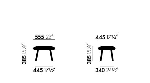 Тканевая мягкая подставка для ног VITRA HAL Lounge ARCH-00085800 - Вид №50