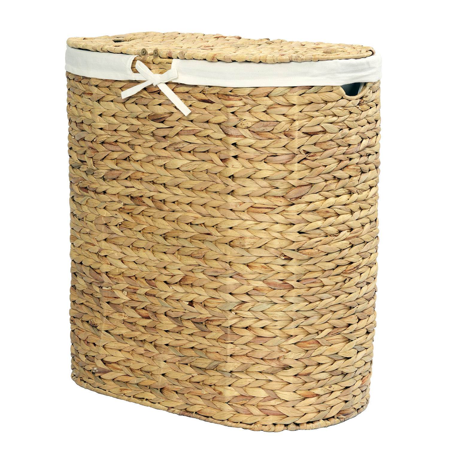 WB-610-L Dill Плетеная корзина для белья с крышкой WasserKRAFT  - Вид №1