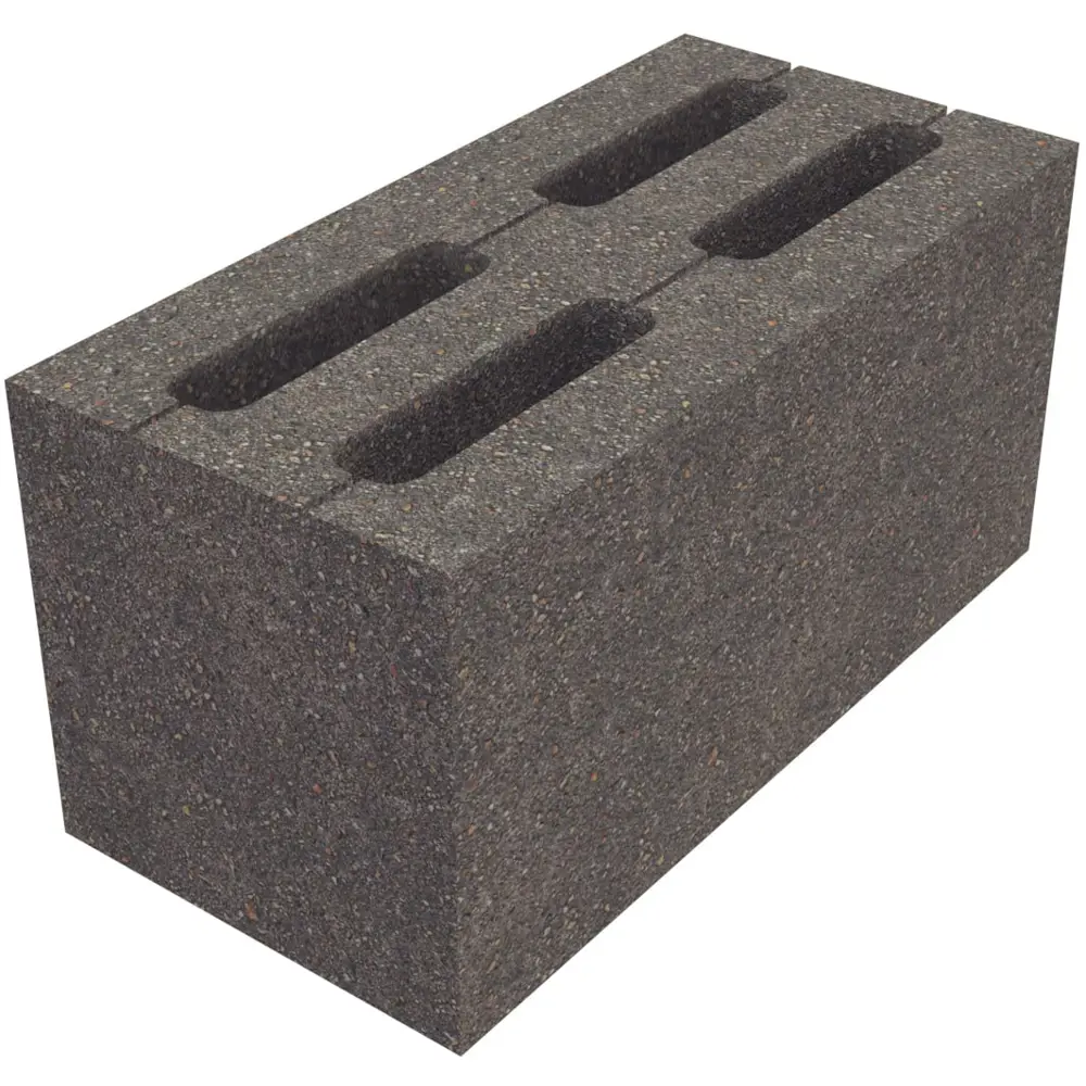 Блок пескоцементный Хоган 4-х пустотный 390x190x188 мм Santreyd STLM-2193825