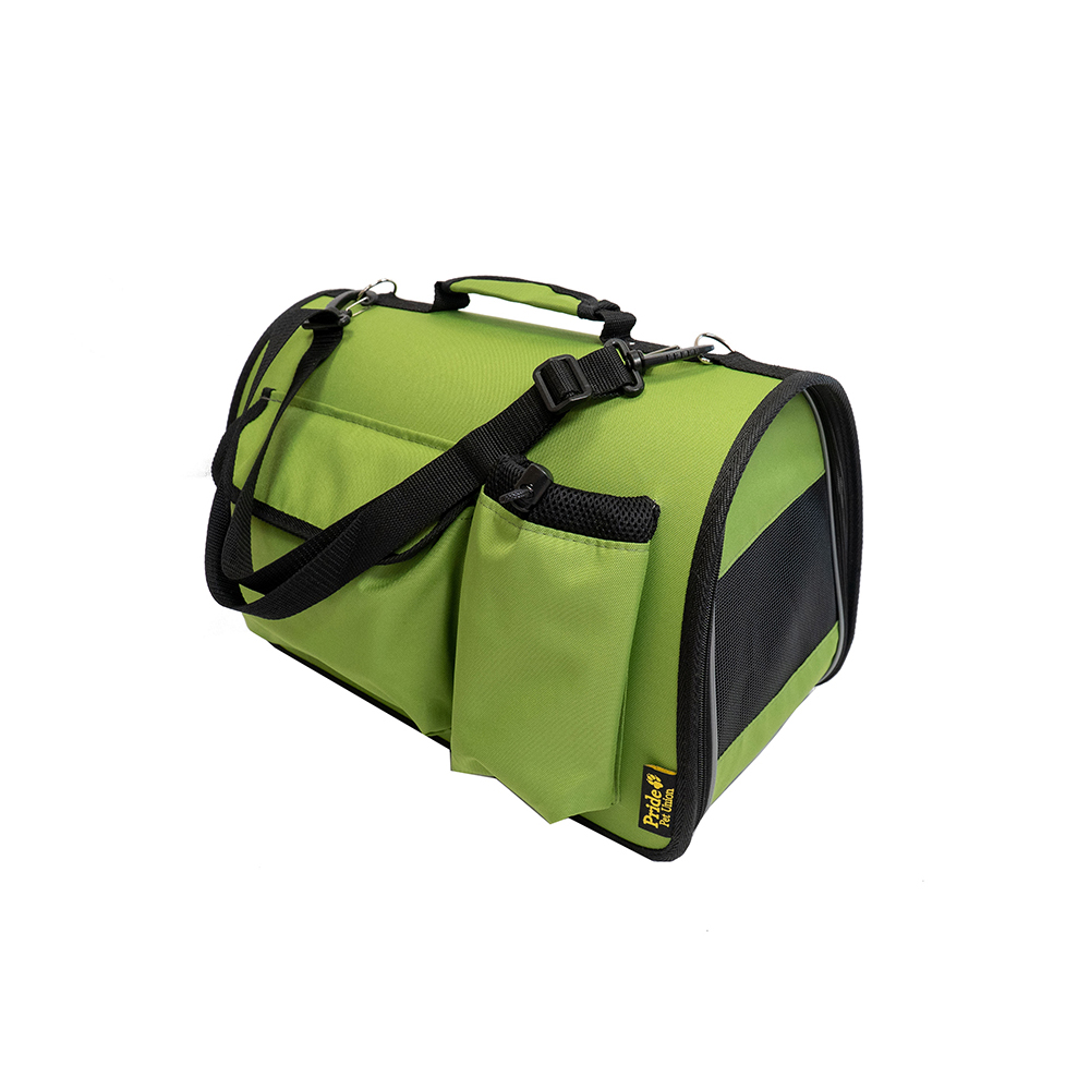ПР0057524 Переноска для животных Вояж, зеленая 50x31x30см Pride 