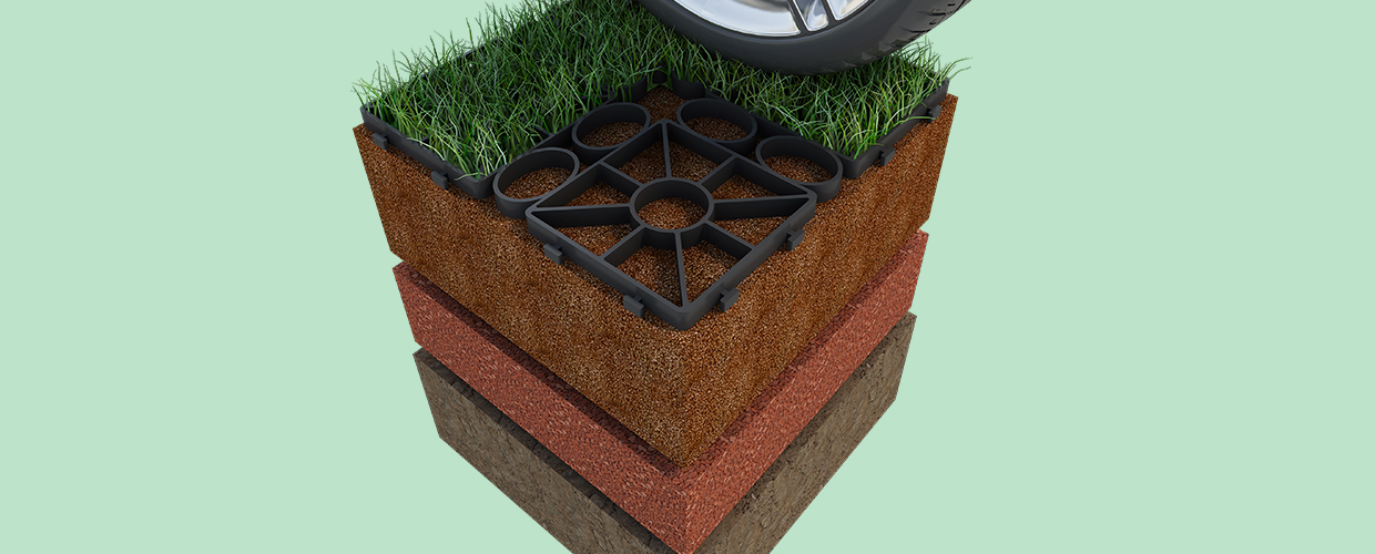 Geoflor Парковочная решетка для защиты от травы Geoplast  - Вид №1