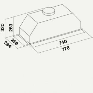 Falmec Настенная вытяжка из стекла и стали со встроенной подсветкой Design sun-id-1411918 - Вид №3