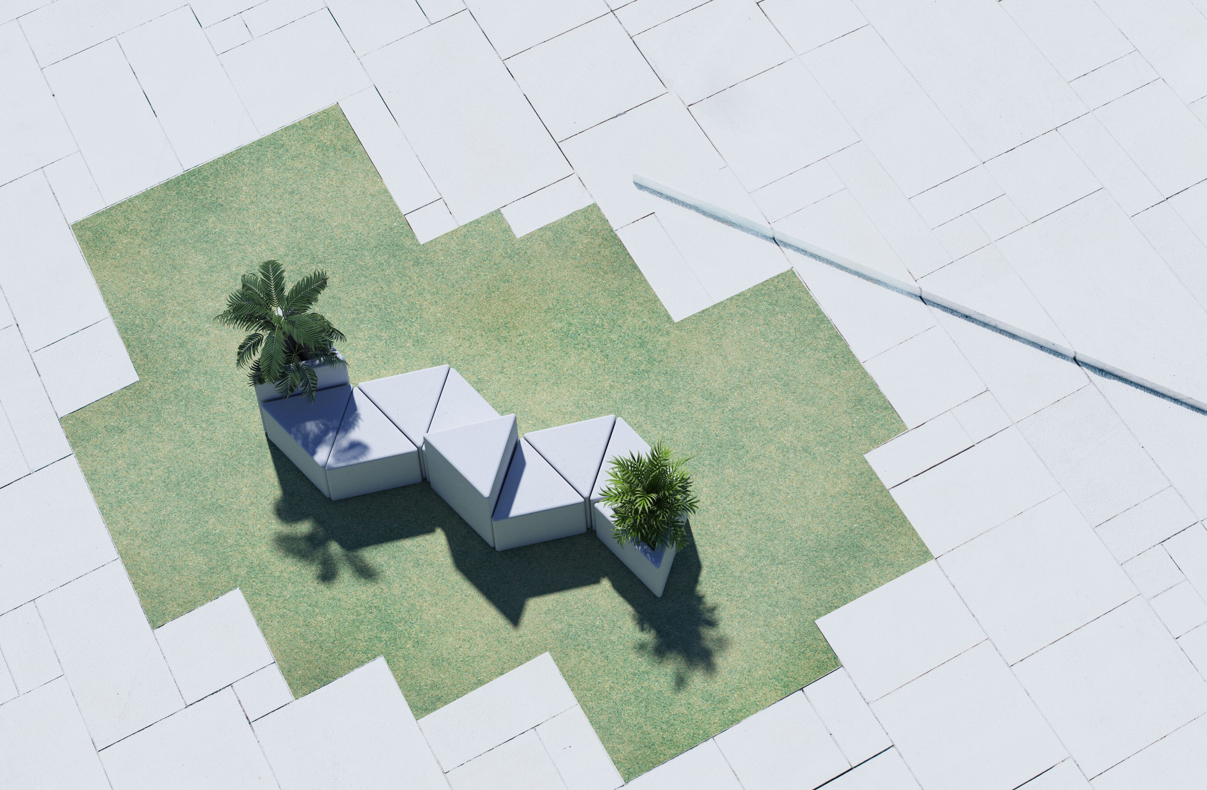 Наружное сиденье из армированного волокном бетона SIT Vida ARCH-00048398 - Вид №3