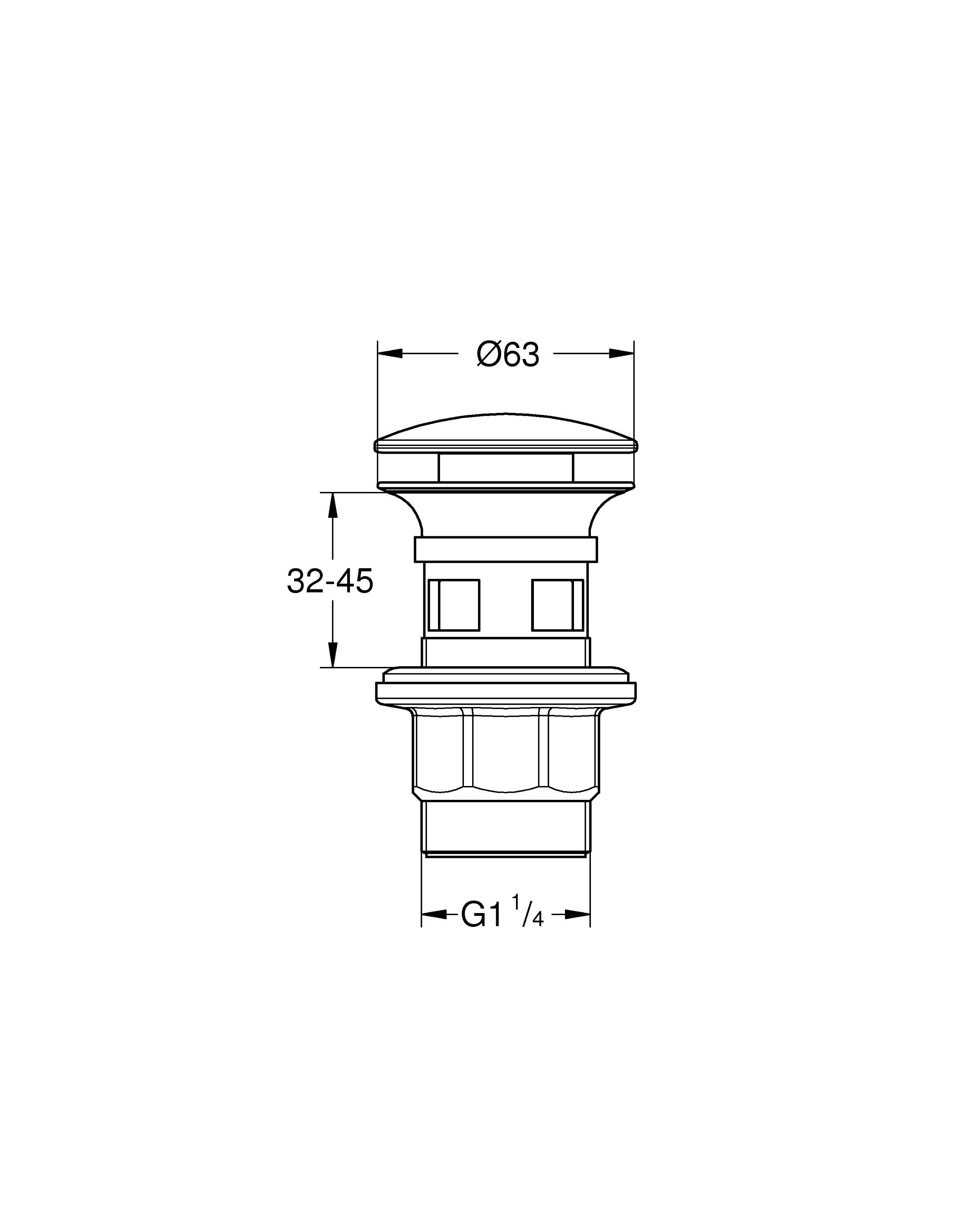 Сливной нажимной гарнитур GROHE (40869000) Spare Parts - Вид №1