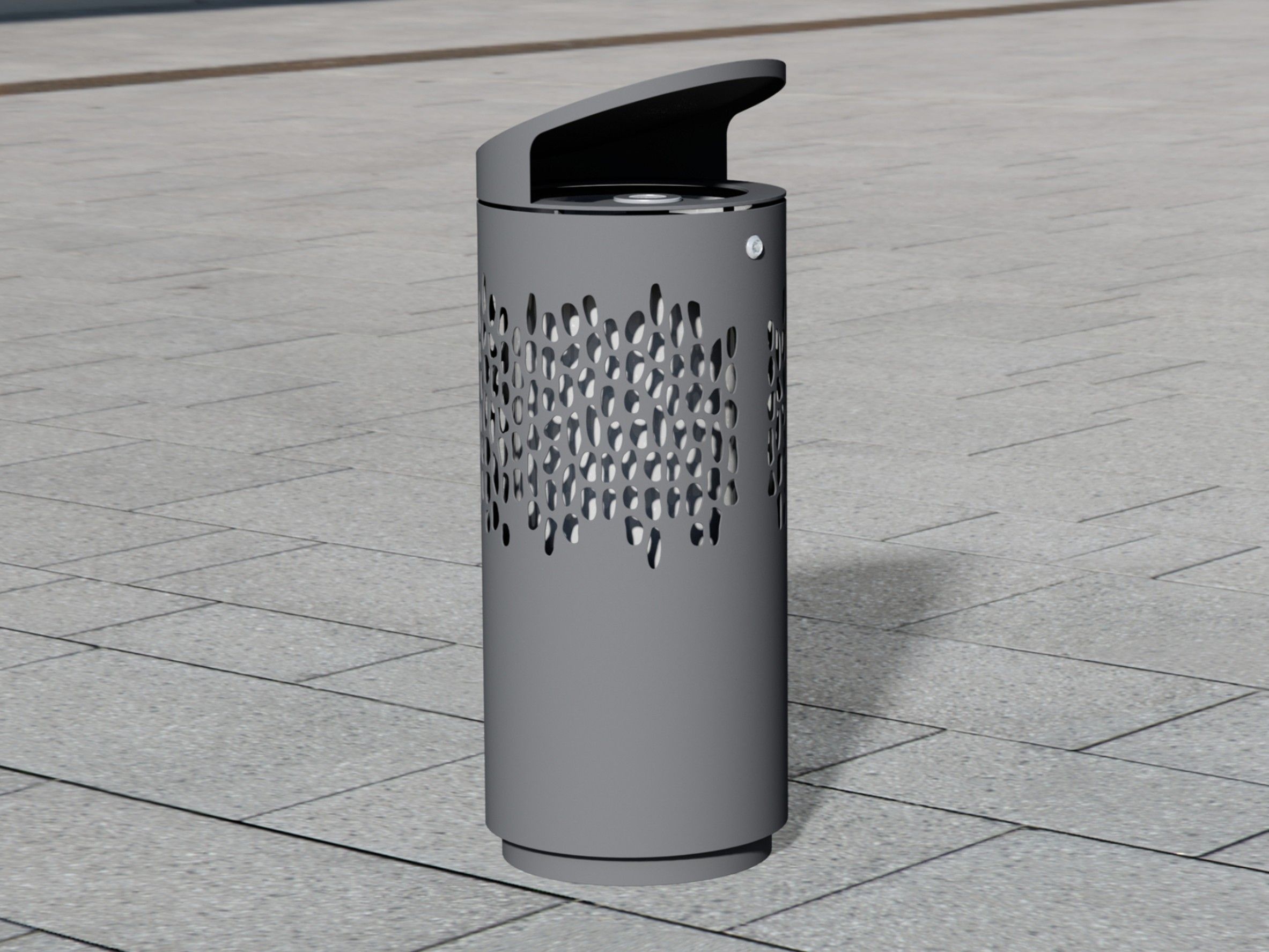 Держатель для мусора из нержавеющей стали с крышкой для наружного использования BENKERT BANKE мусорное ведро ARCH-00124345 - Вид №1