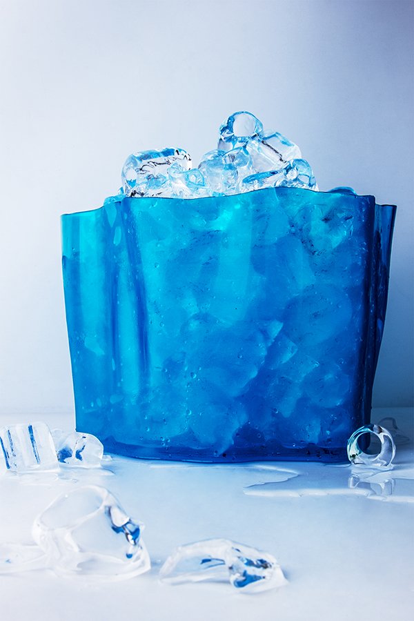 Органайзер голубой прозрачный средний Flow QUALY  00-3872242 Голубой;прозрачный  - Вид №2