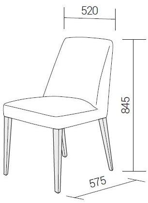 Dall'Agnese Стул из мягкой ткани sun-id-1492418 - Вид №2