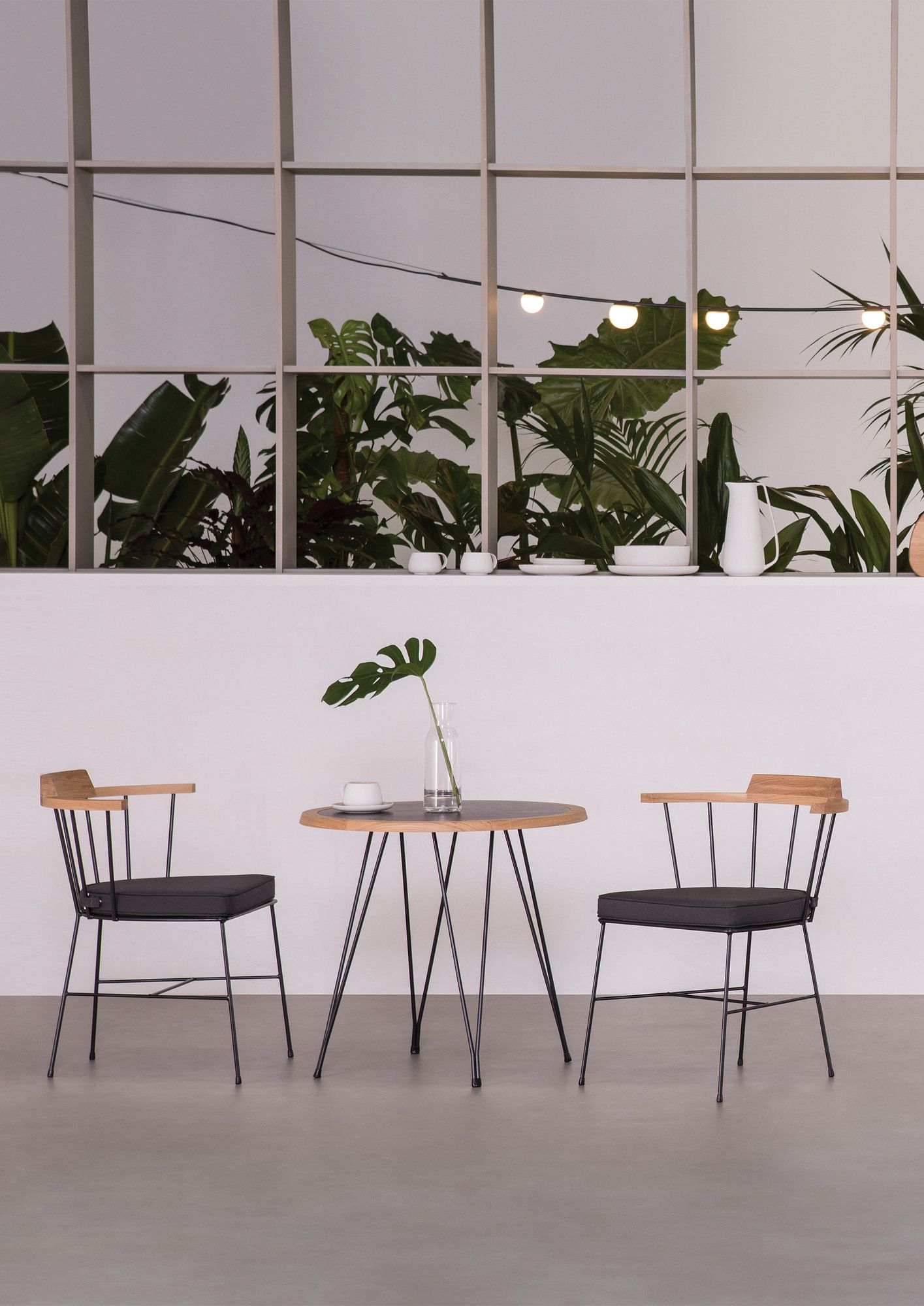 Стальной стул с порошковым покрытием с подлокотниками Vergés Mim ARCH-00142955 - Вид №5