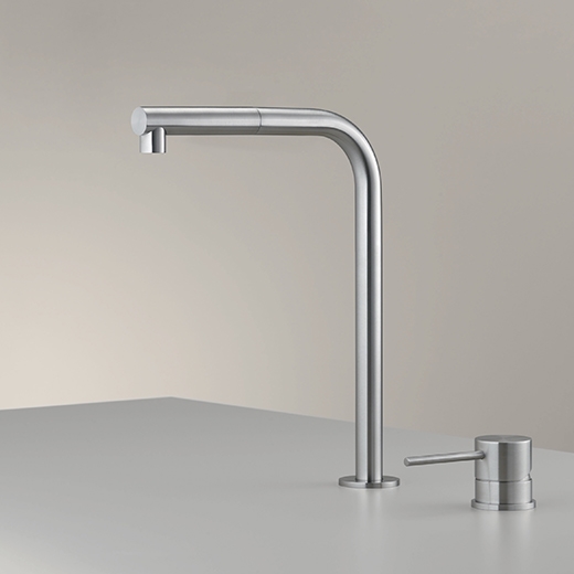 два отверстия смеситель с поворотным носиком и выдвижная ручной душ  MIL209 CEADESIGN  - Вид №1