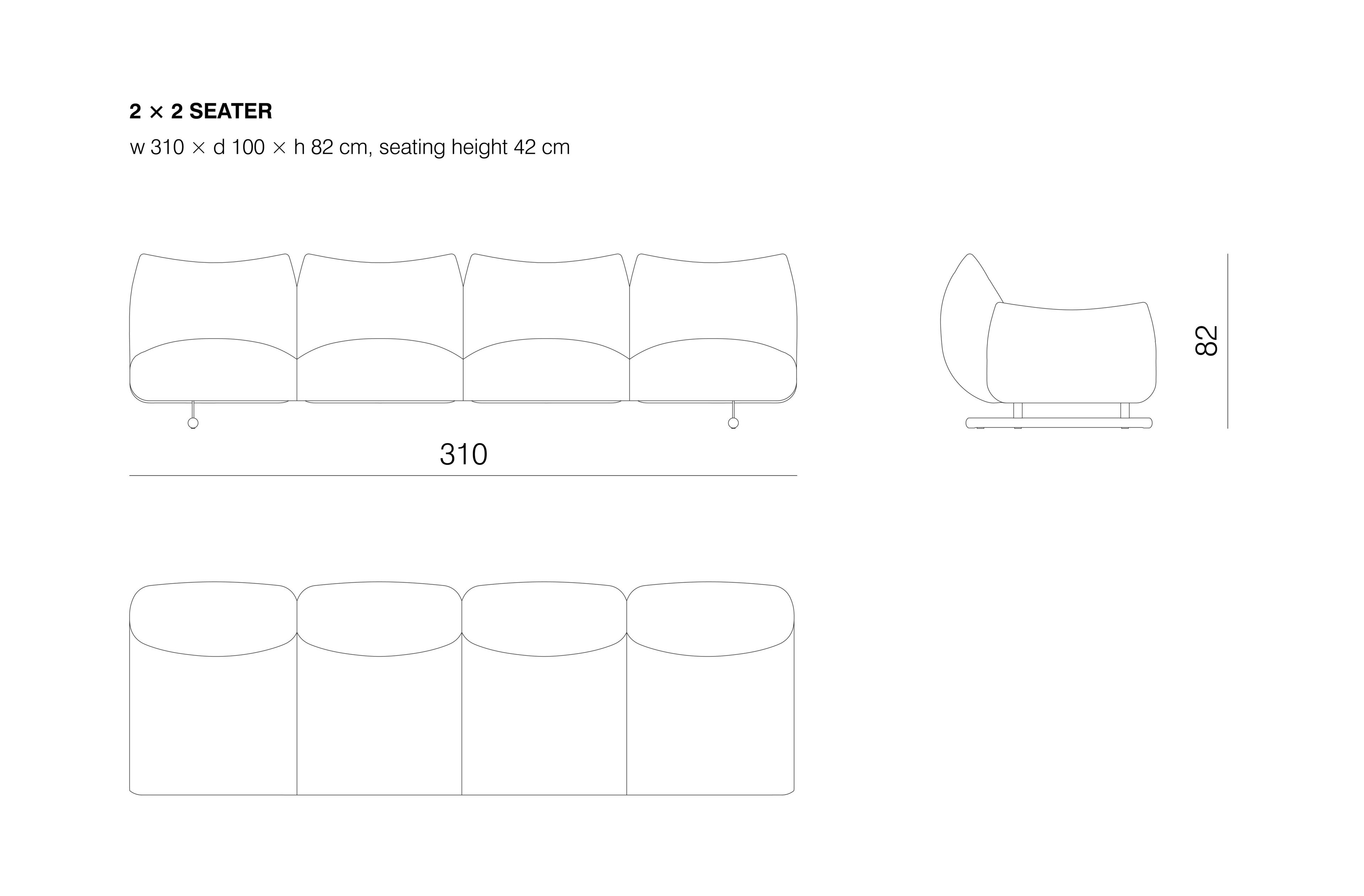 Угловой диван из ткани prostoria Buffa ARCH-00086195 - Вид №3