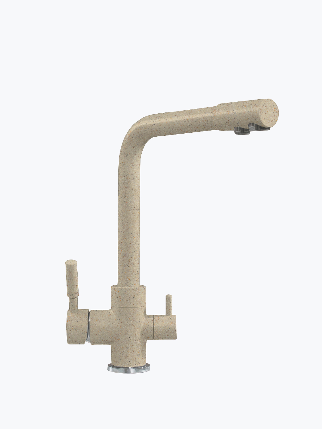 627505 Смеситель кухонный "Высокий Дуо" в тон мойки Polygran  - Вид №2