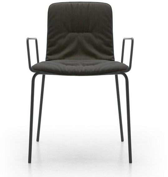 Viccarbe Штабелируемый тканевый стул с подлокотниками Klip sun-id-1477824 - Вид №1