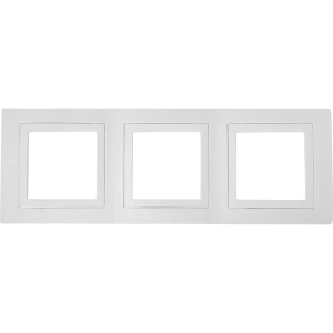 Рамка для розеток и выключателей Systeme Electric Unica 3 поста, цвет белый