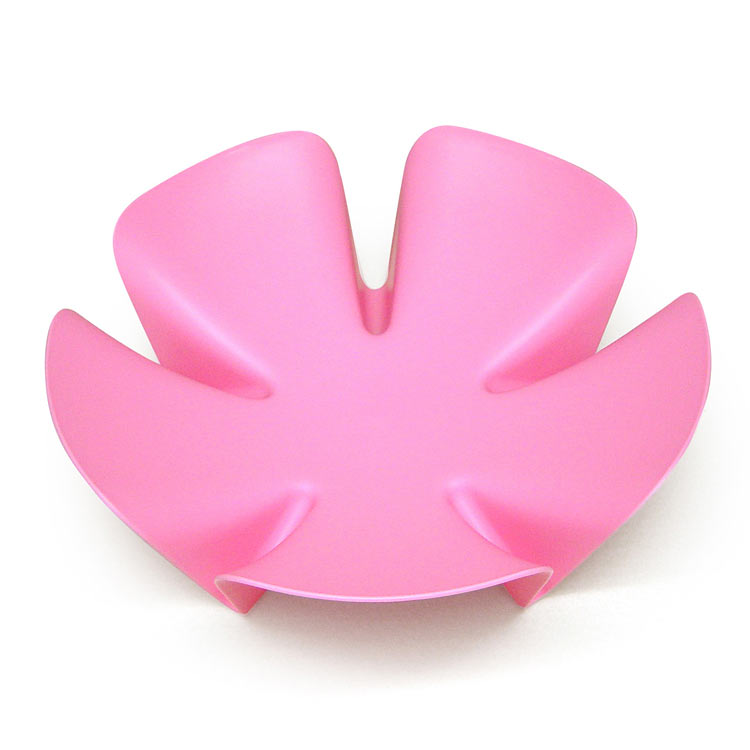 QL10041-PK Ваза для фруктов flower розовая Qualy  - Вид №2