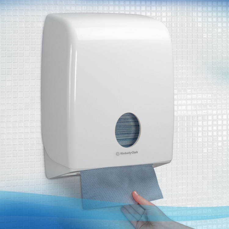 6664 Kimberly Clark Полотенца бумажные листовые Kimberly Clark Perfomance 6664 H2 Z-сложения 1-слойные в пачке по 212 листа  - Вид №4