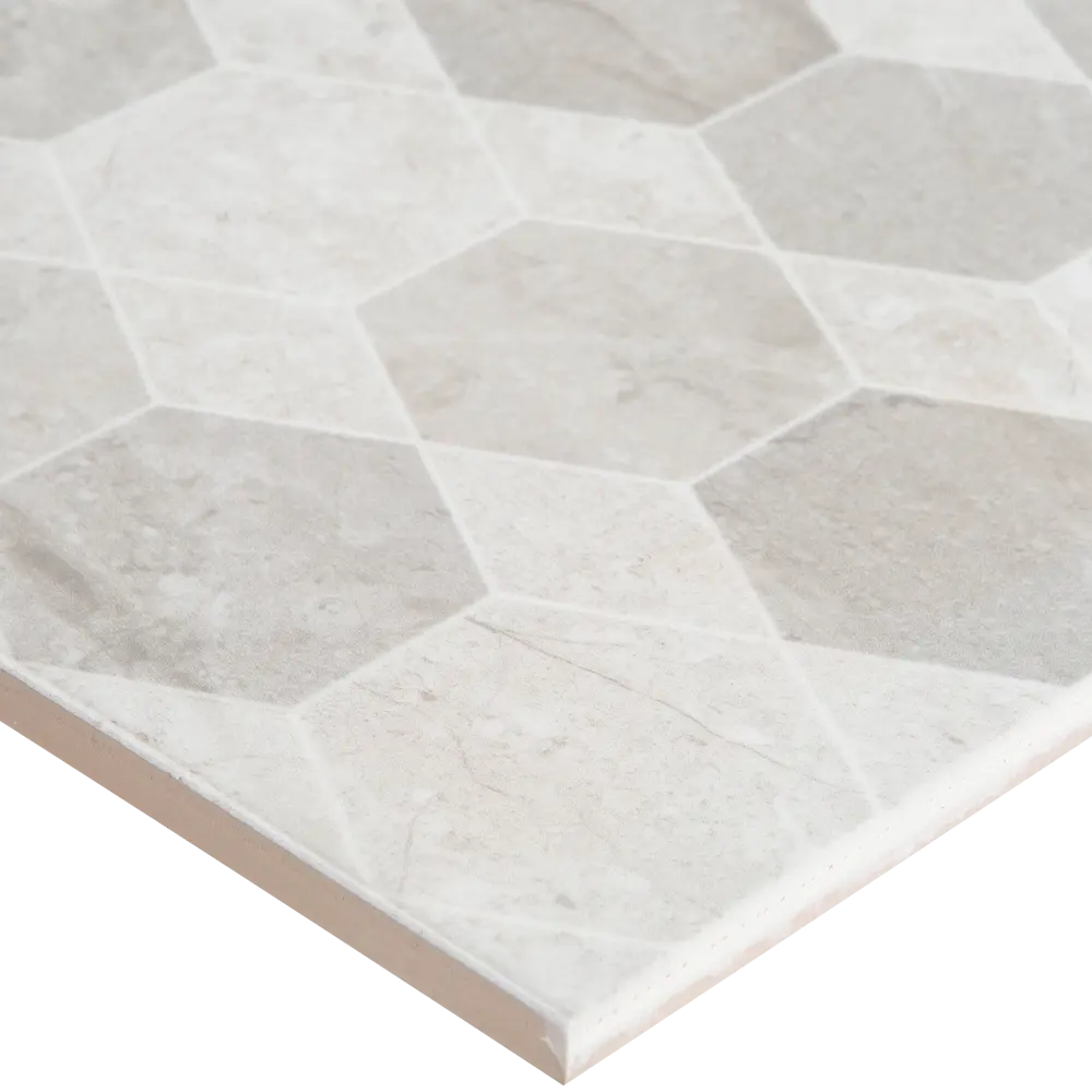 Плитка настенная Marmo Milano Hexagon 30х60 см 1.44 м² цвет серый 82637807 STLM-2090935 Golden Tile  - Вид №1