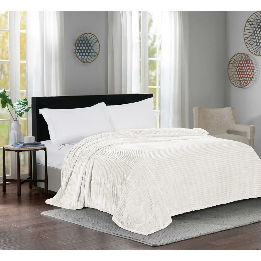 INSPIRE Плед Line Cream 5 — уютный велсофт для домашнего комфорта 89025380 STLM-1429063 - Вид №3