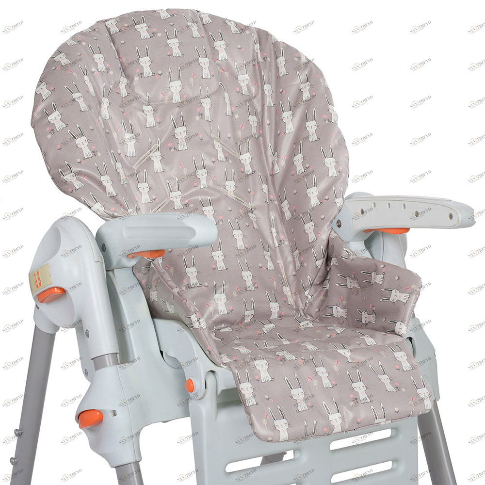 Съемный чехол для стульчика для кормления "Зайцы" (водостойкое покрытие) VAMVIGVAM  281615 Бежевый Santreyd 
