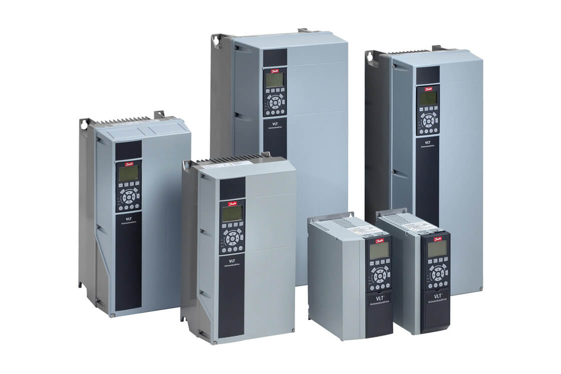 Danfoss VLT AutomationDrive FC 302 — преобразователи частоты для промышленной автоматизации, сложных индустриальных применений мощностью до 1400 кВт FC-302P7K5T5E20H1XXXXXXSXXXXAXBXCXXXXDX 131B0003 