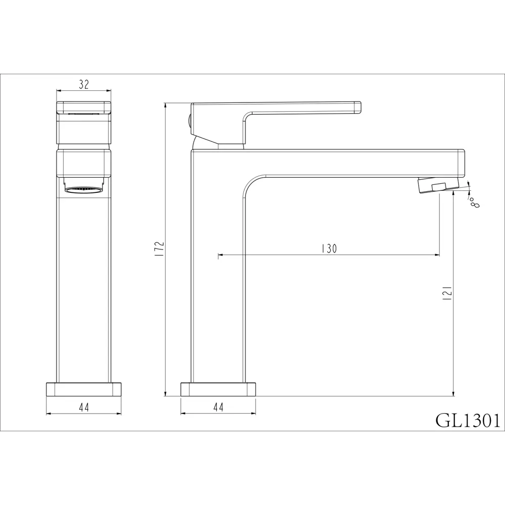 Смеситель GAPPO Eder для раковины - черный матовый с высоким изливом 89359053 STLM-1360023 - Вид №7