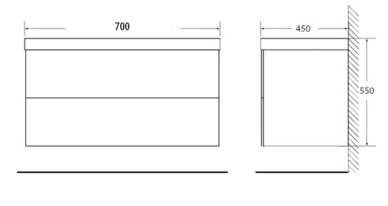 Мебель для ванной BelBagno REGINA-700-2C-SO-BO-P - Вид №2