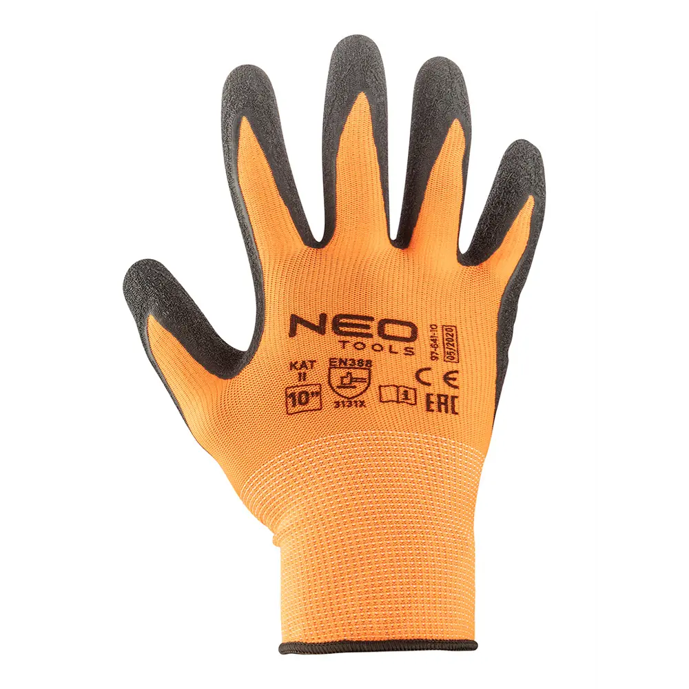 Перчатки латекс с нитриловым покрытием Neo, размер 10, цвет оранжевый Neò STLM-2132305 - Вид №2