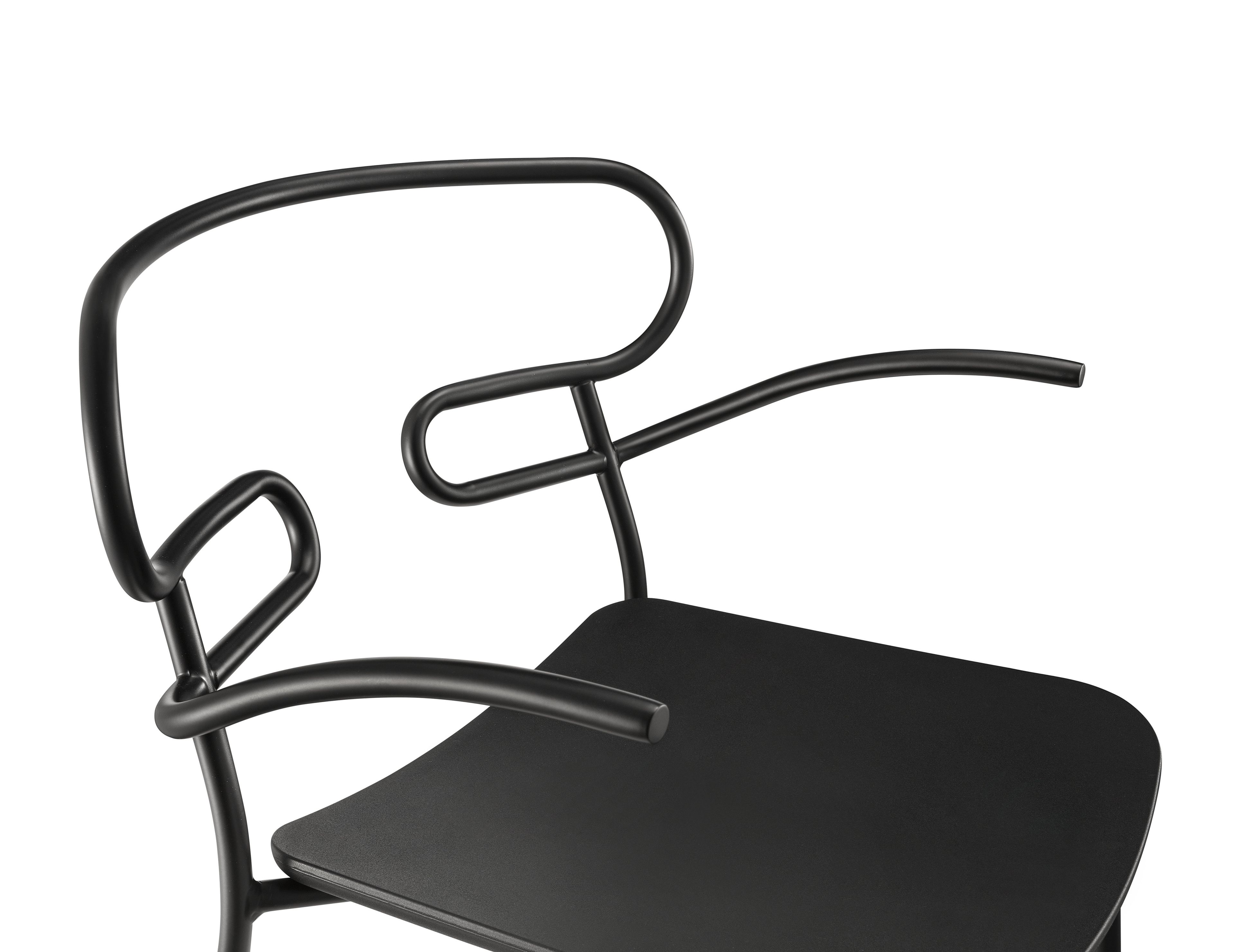 Металлический и полиуретановый стул с подлокотниками TrabA' Генуя ARCH-00122087 - Вид №14