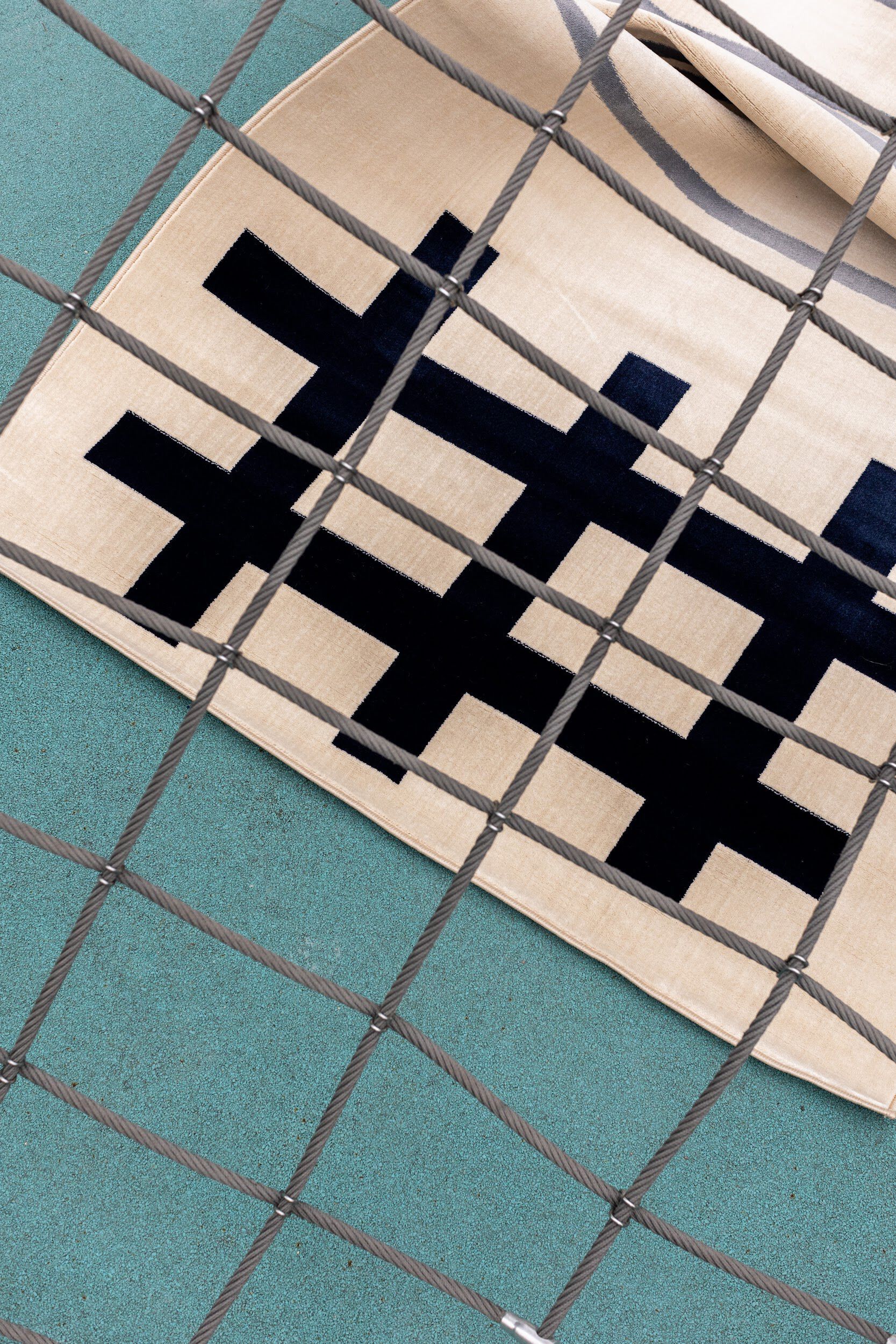 Прямоугольный ковер из полипропилена с геометрическим рисунком Shishka Project COMBINATION 2 ARCH-00103562 - Вид №5