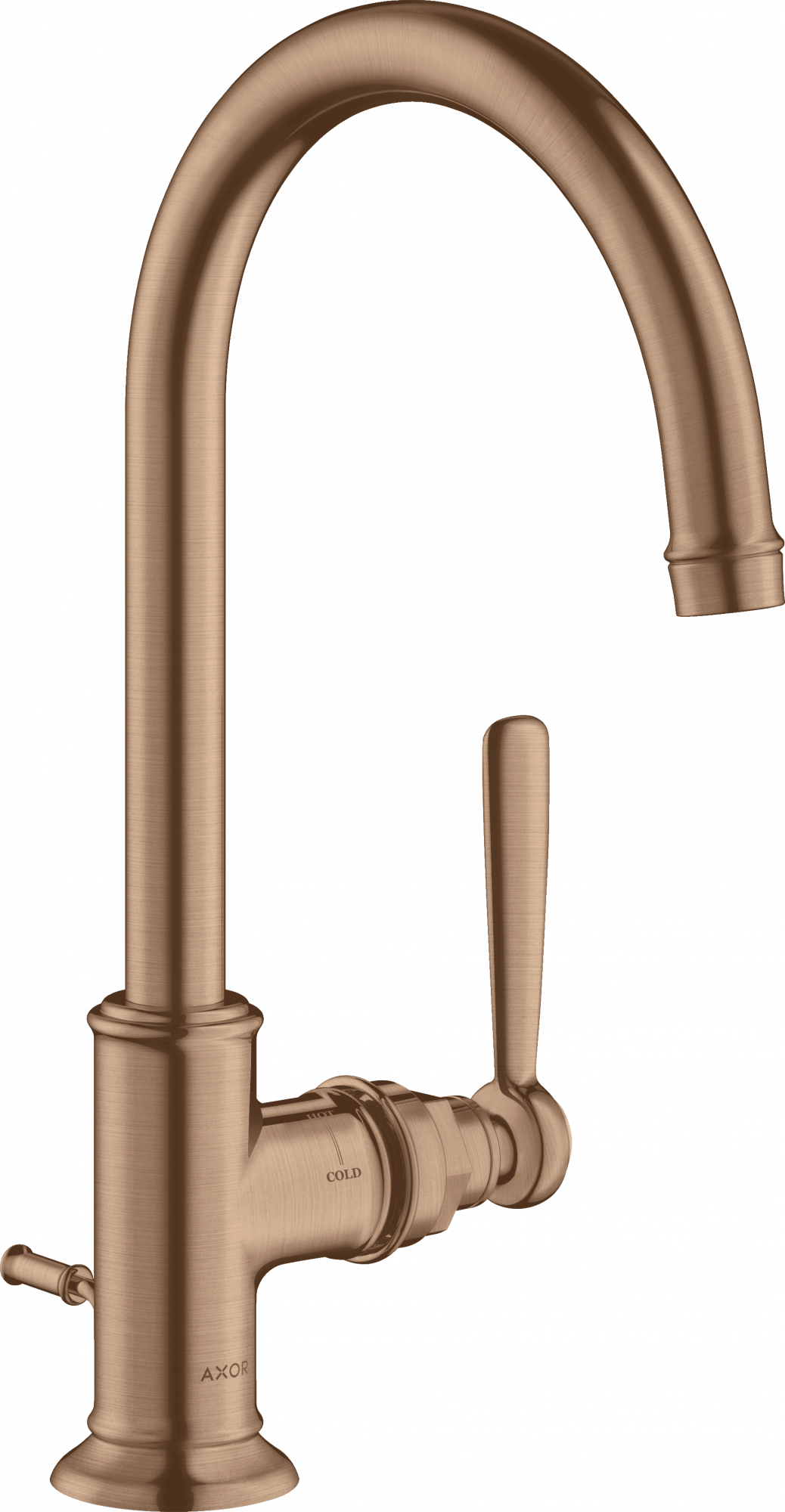 16517310 Смеситель для раковины 210, однорычажный, с рычажной ручкой и сливным гарнитуром AXOR MONTREUX