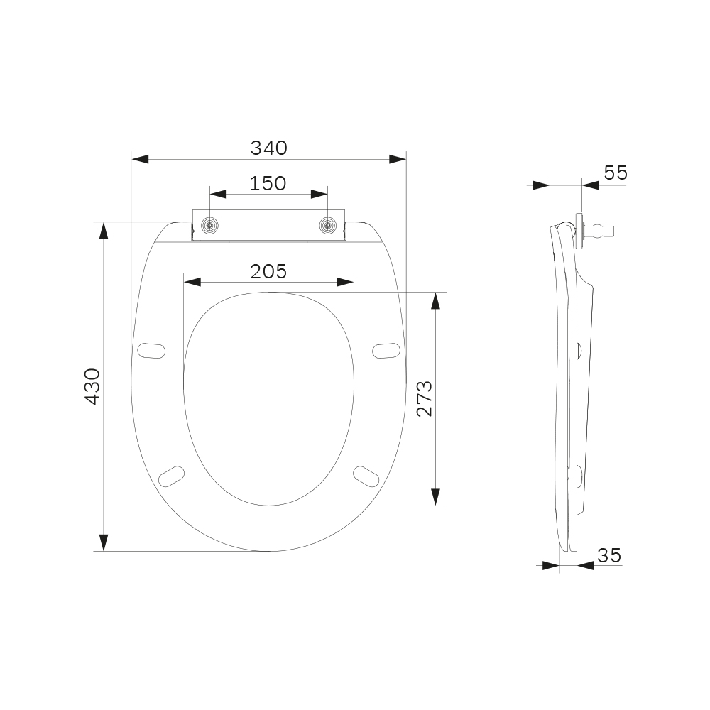 C7M7851WH сидение для унитаза микролифт AM.PM Move - Вид №3