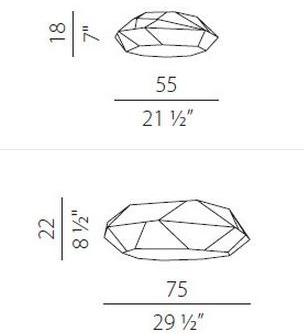 PANZERI Потолочный светильник из биэластичной ткани Viki P 4101 - Вид №2